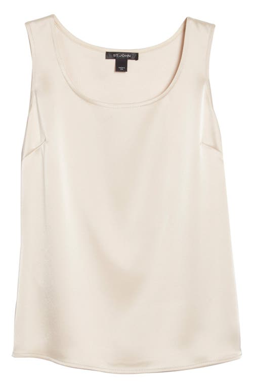 St John St. John Collection Liquid Satin Tank In Neutral