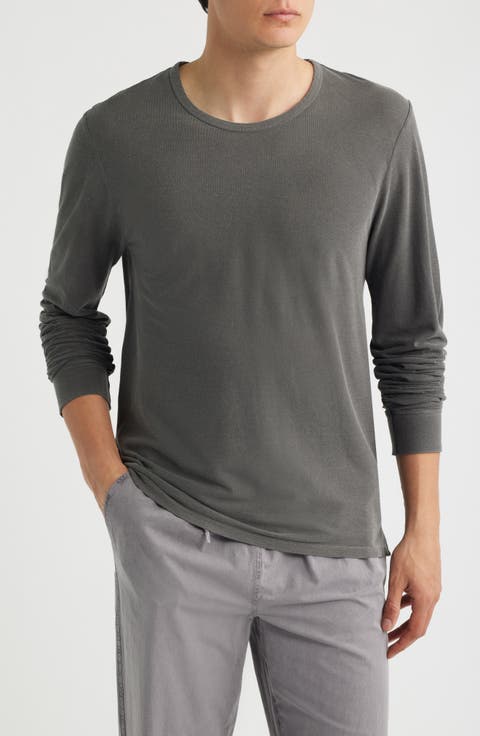 Long Sleeve Organic Cotton Crewneck T-Shirt