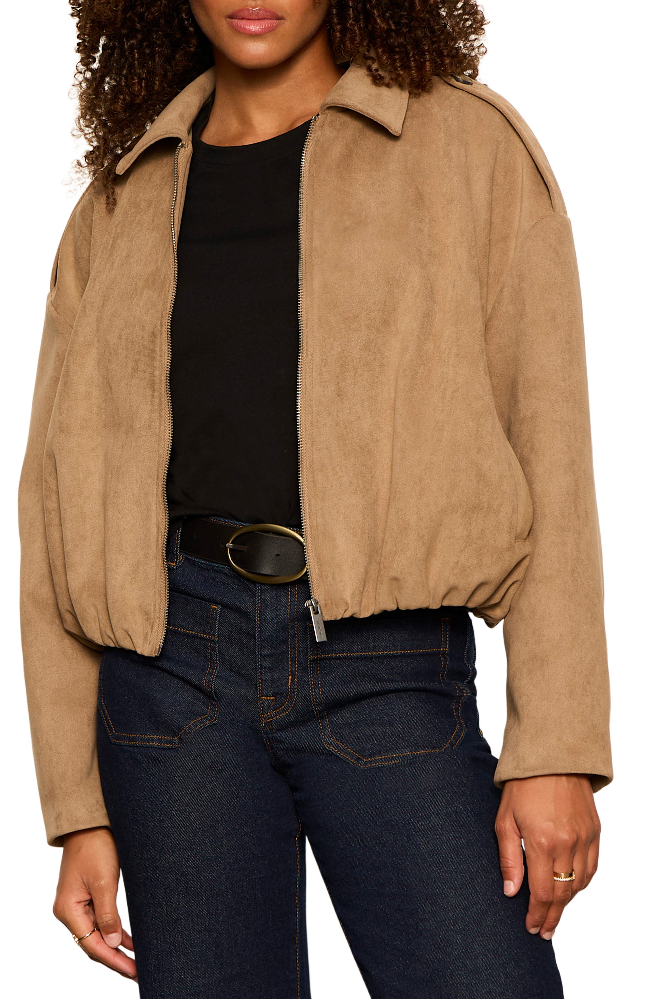 Sanctuary Takeoff Faux Suede Jacket (Women) | Nordstrom