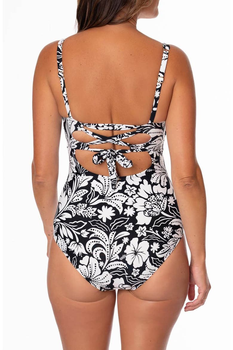 Hilda Glam One-Piece Swimsuit, Alternate, color, WHITE