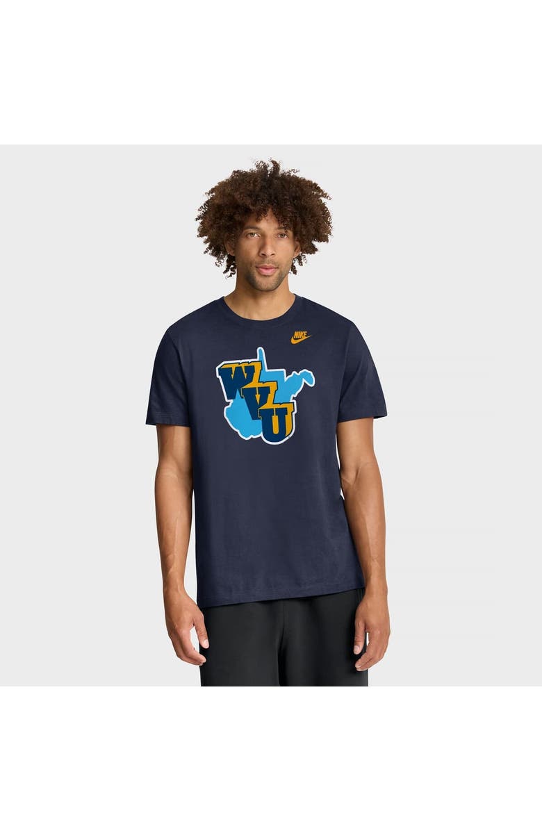 Nike Men
s Nike Navy West Virginia Mountaineers 1965 Throwback T-Shirt, Main, color, Navy