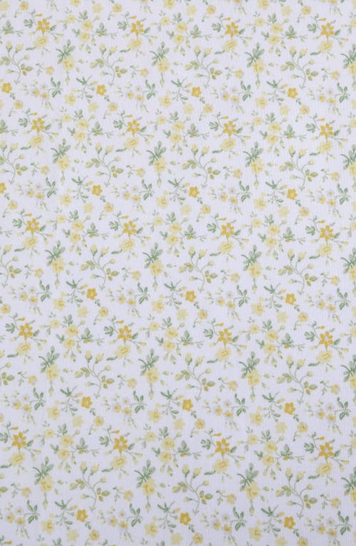 Laura Ashley Evie Twin Cotton Sheet Set In Sun Gold