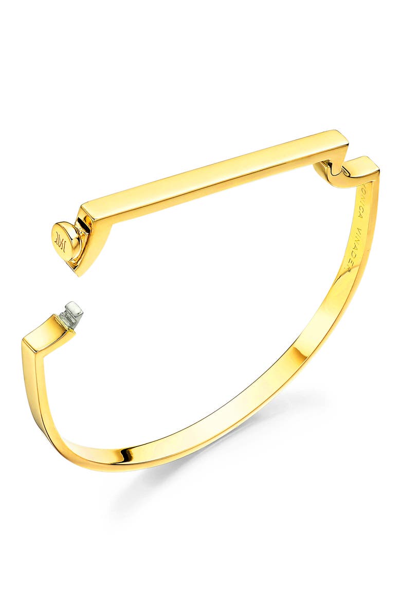Signature Thin Bangle Bracelet, Alternate, color, YELLOW GOLD
