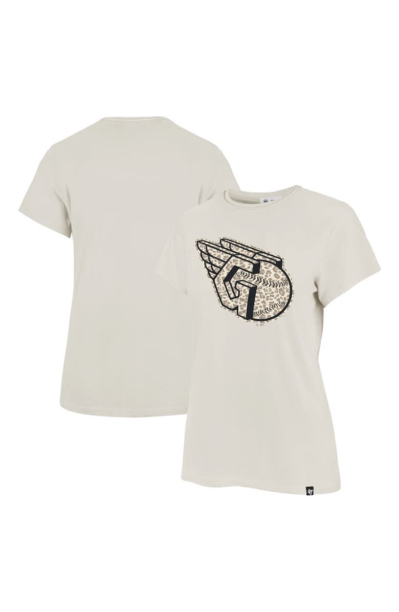 '47 Women's '47 Oatmeal Cleveland Guardians Imprint Frankie T-Shirt, Main, color, 