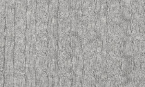 Sofia Cashmere Cable Knit Cashmere Baby Blanket In Gray