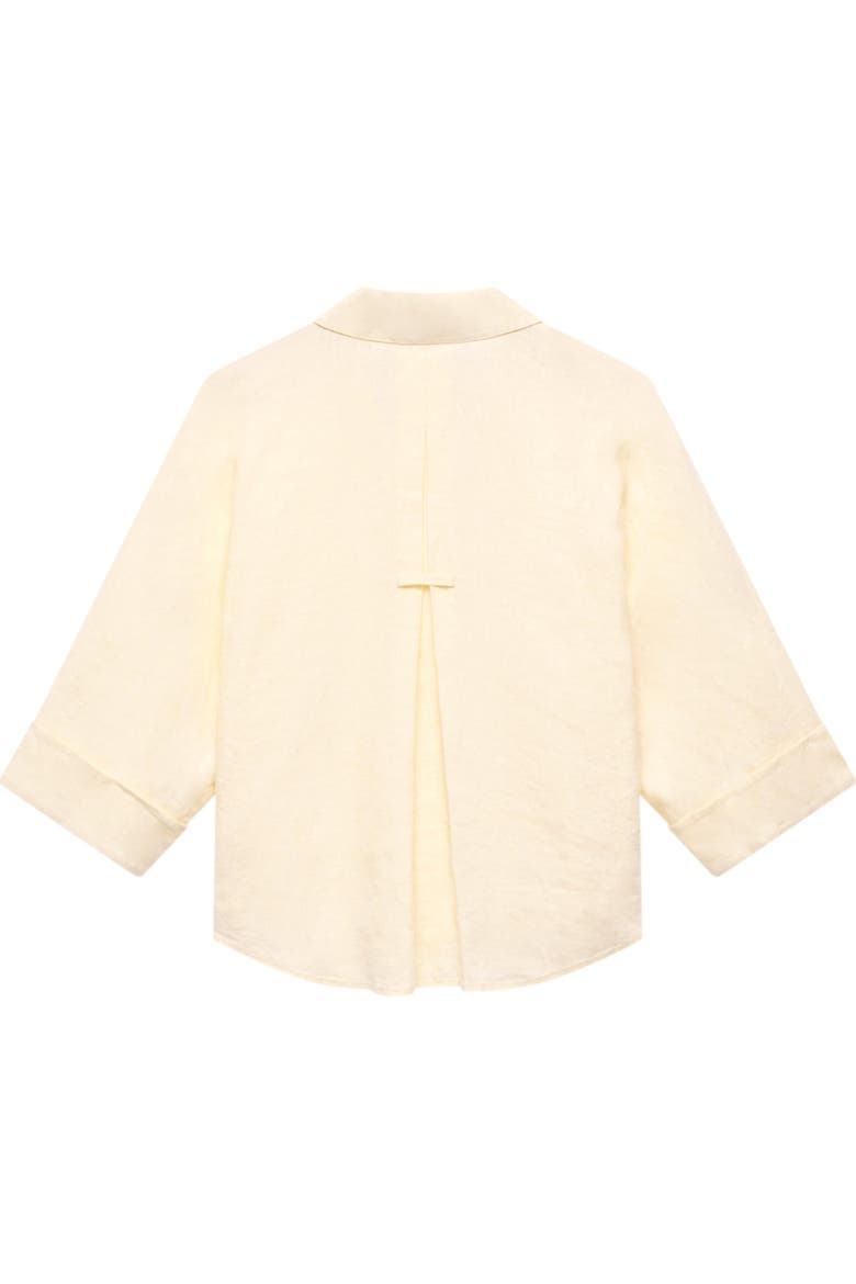 Linen Resort Shirt, Alternate, color, Yellow