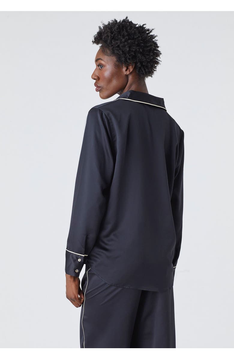 CUUP The Pajama Set Recycled Satin, Alternate, color, Black