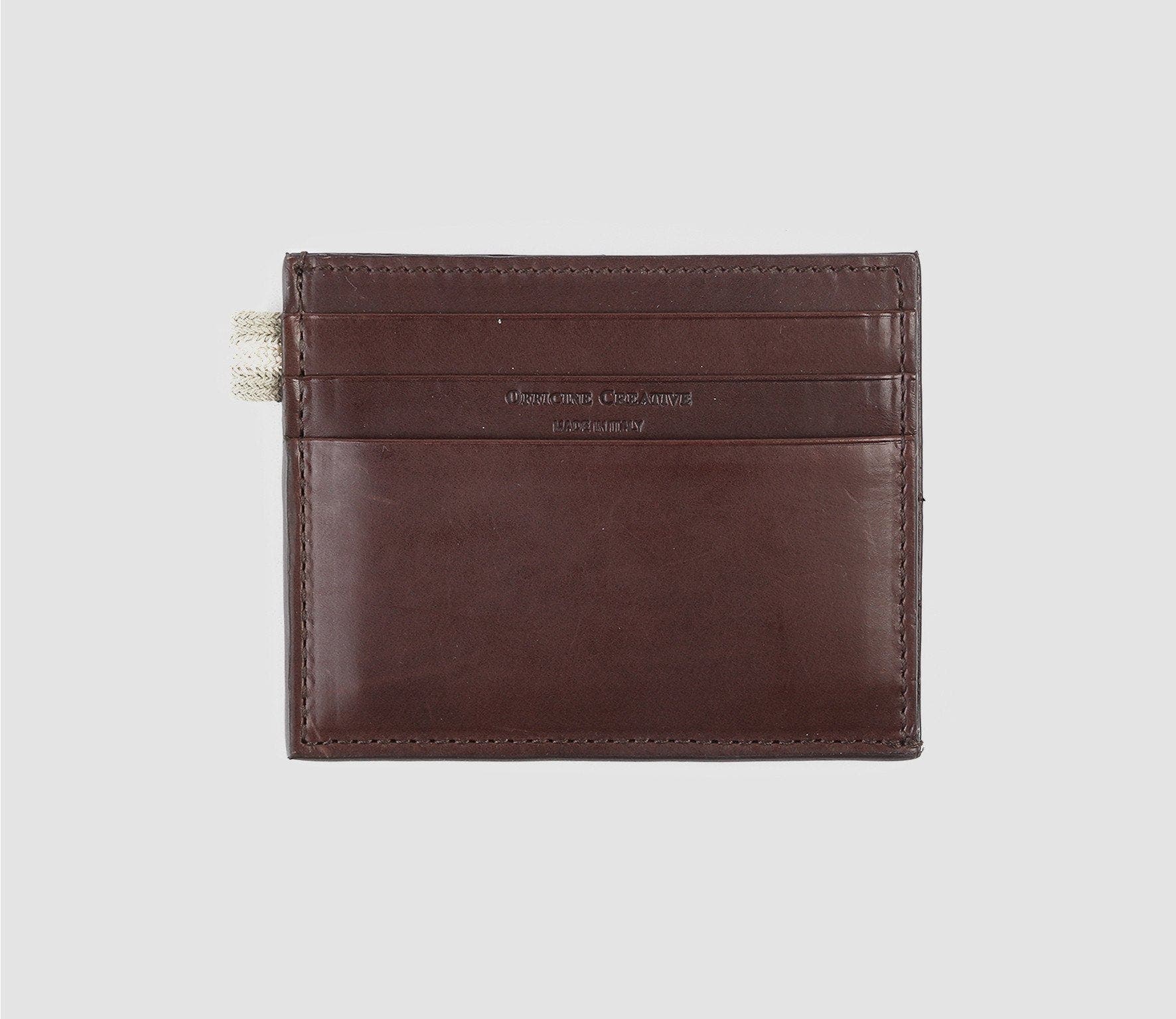 BOUDIN 04 DIVER MORO Leather Wallet, Main, color, Dark Brown