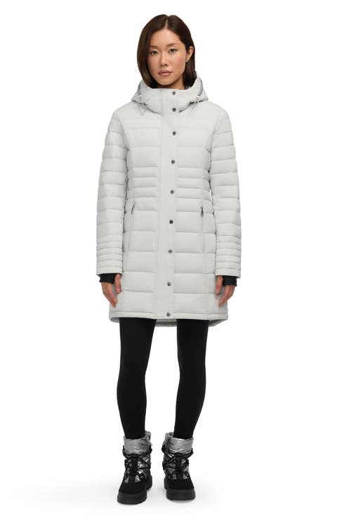 Willow Water Repellent Puffer Coat with Reflective Trim
