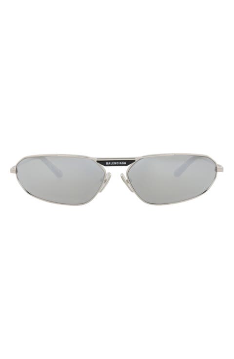 64mm Oval Sunglasses