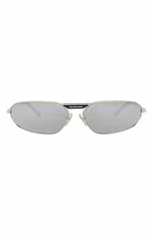 64mm Oval Sunglasses
