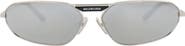 Balenciaga 64mm Oval Sunglasses