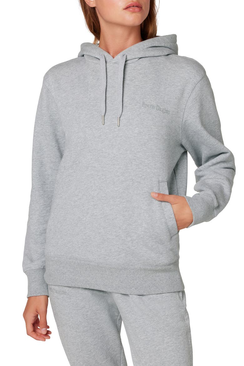 Cotton Hoodie, Main, color, HEATHER GREY
