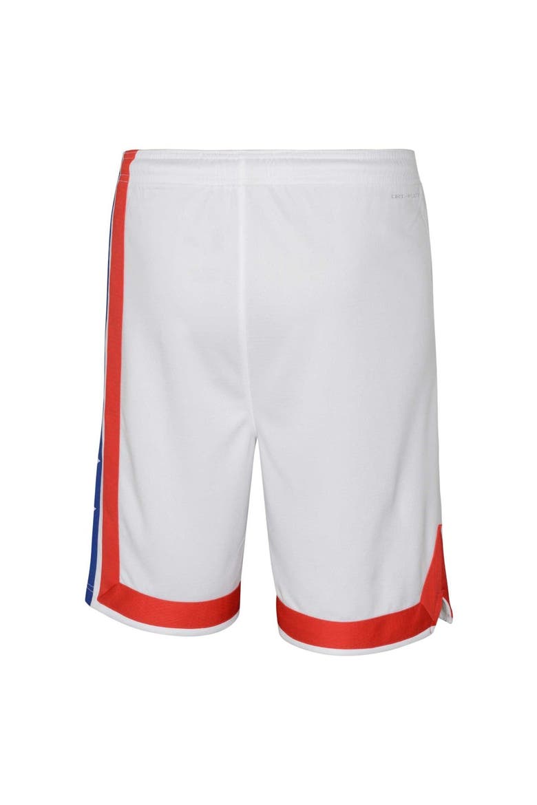 Youth Nike White Brooklyn Nets Hardwood Classics Swingman Shorts, Alternate, color, White