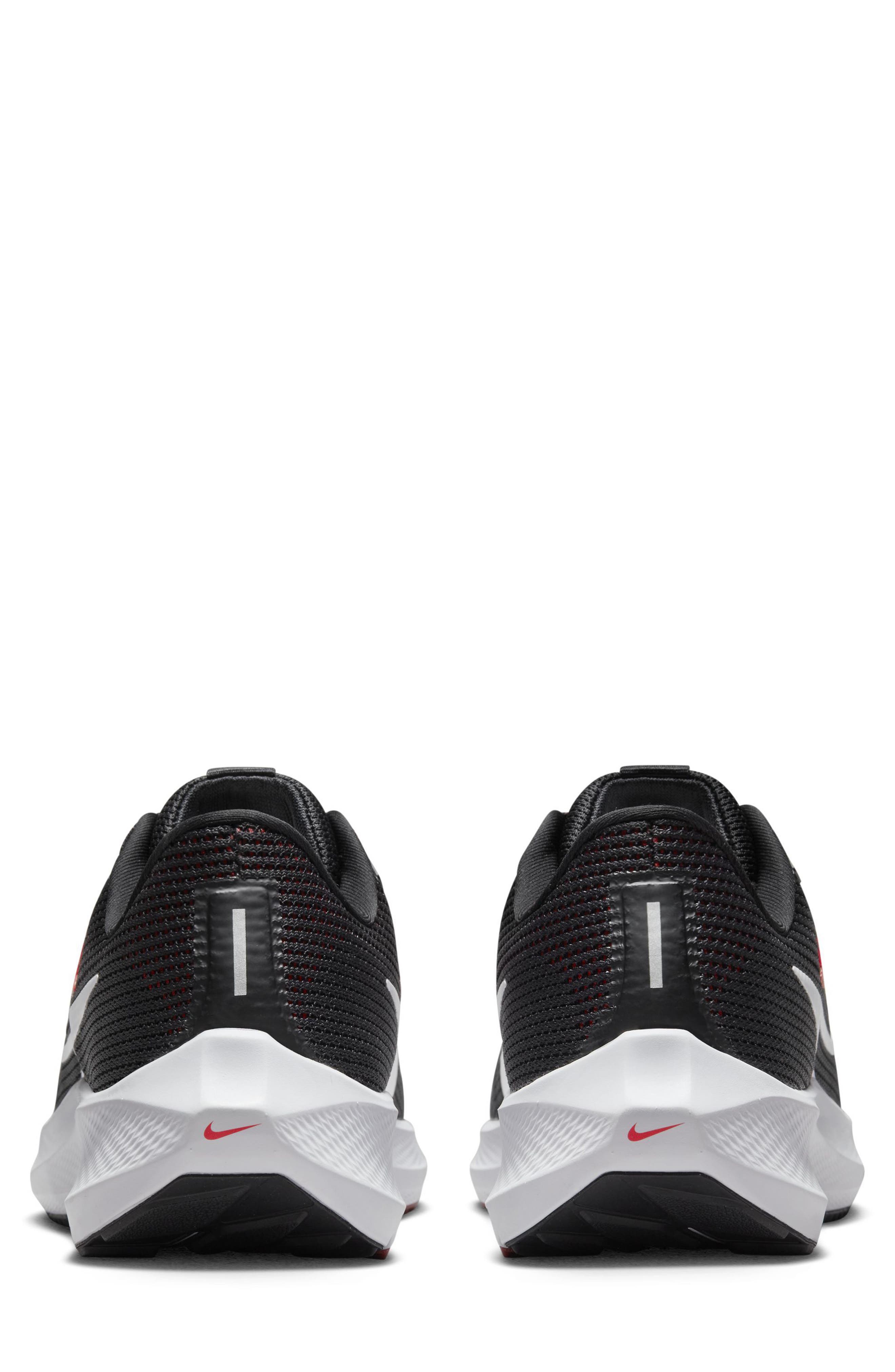 Nike Air Zoom Pegasus 40 Running Shoe, Alternate, color, Black/ Light Crimson/ White