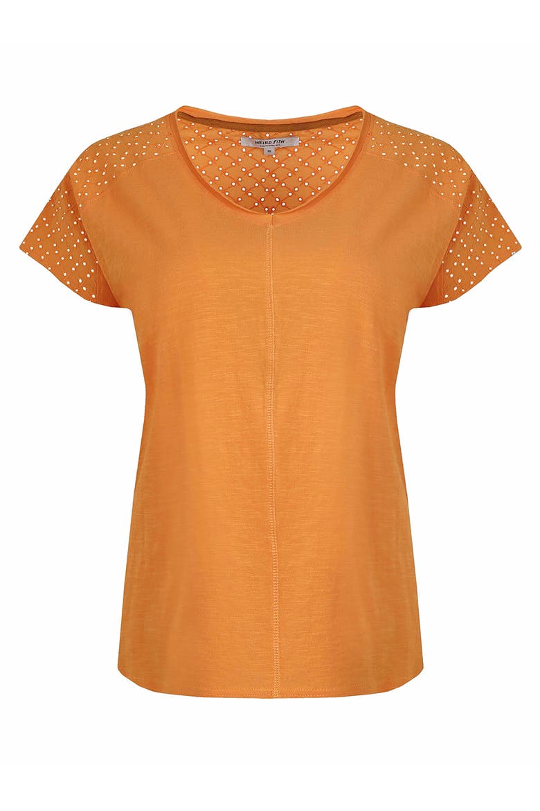 Pernille Cutaway T-Shirt, Alternate, color, Orange