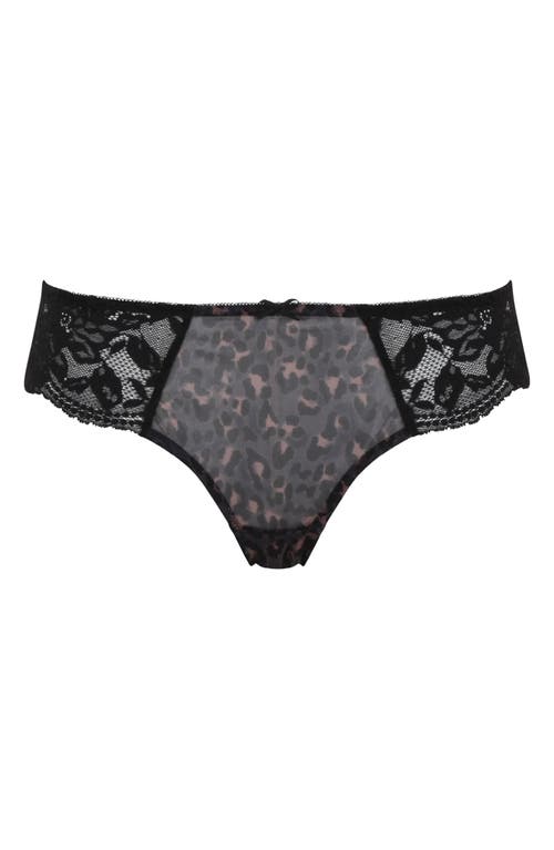 Panache Nina Lace Cheeky Bikini In Black