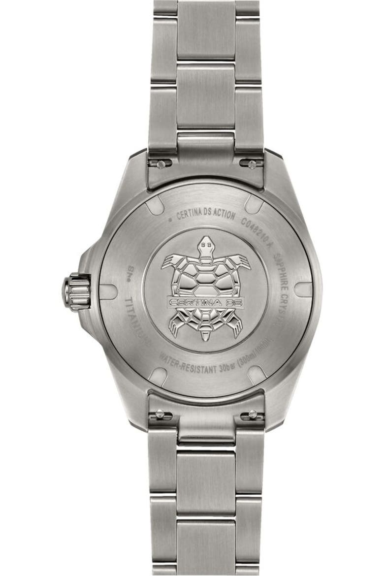 Bracelet Watch, 34.5mm, Alternate, color, TITANIUM / LIGHT BLUE MOP