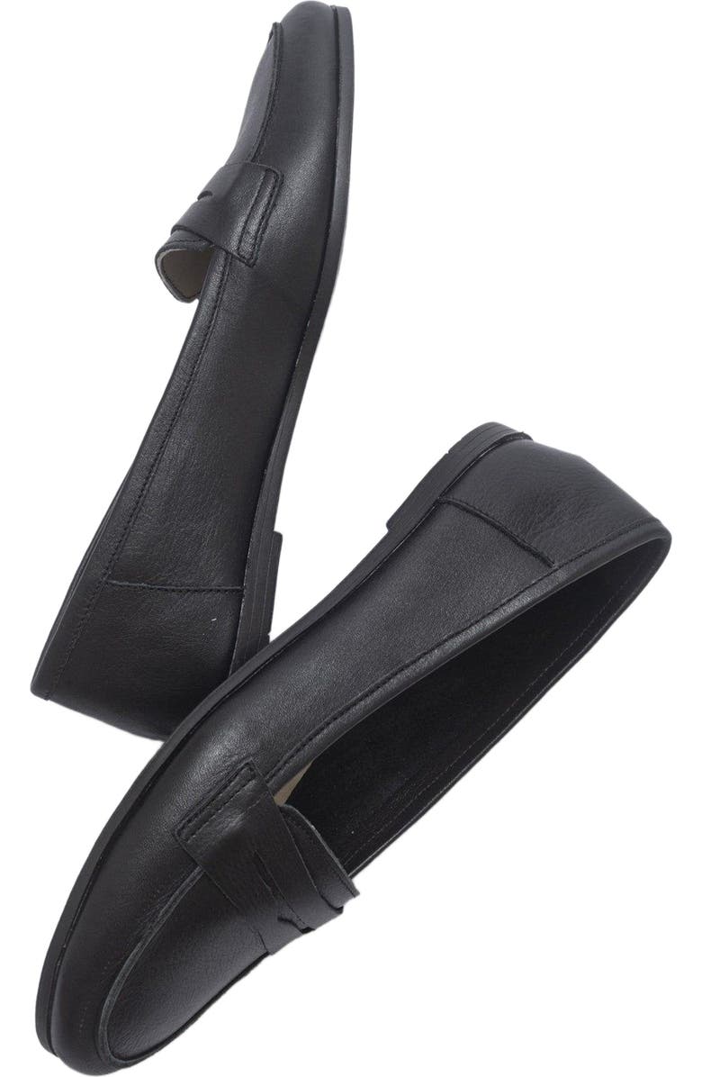 Forever & Always Shoes Dorothy Leather Loafer, Alternate, color, Black Leather