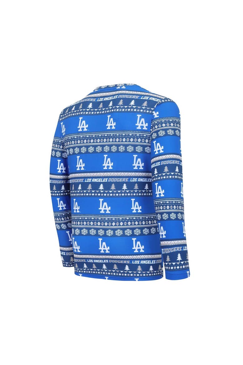 Men's Concepts Sport Royal Los Angeles Dodgers Knit Ugly Sweater Long Sleeve Top & Pants Set, Alternate, color, Royal