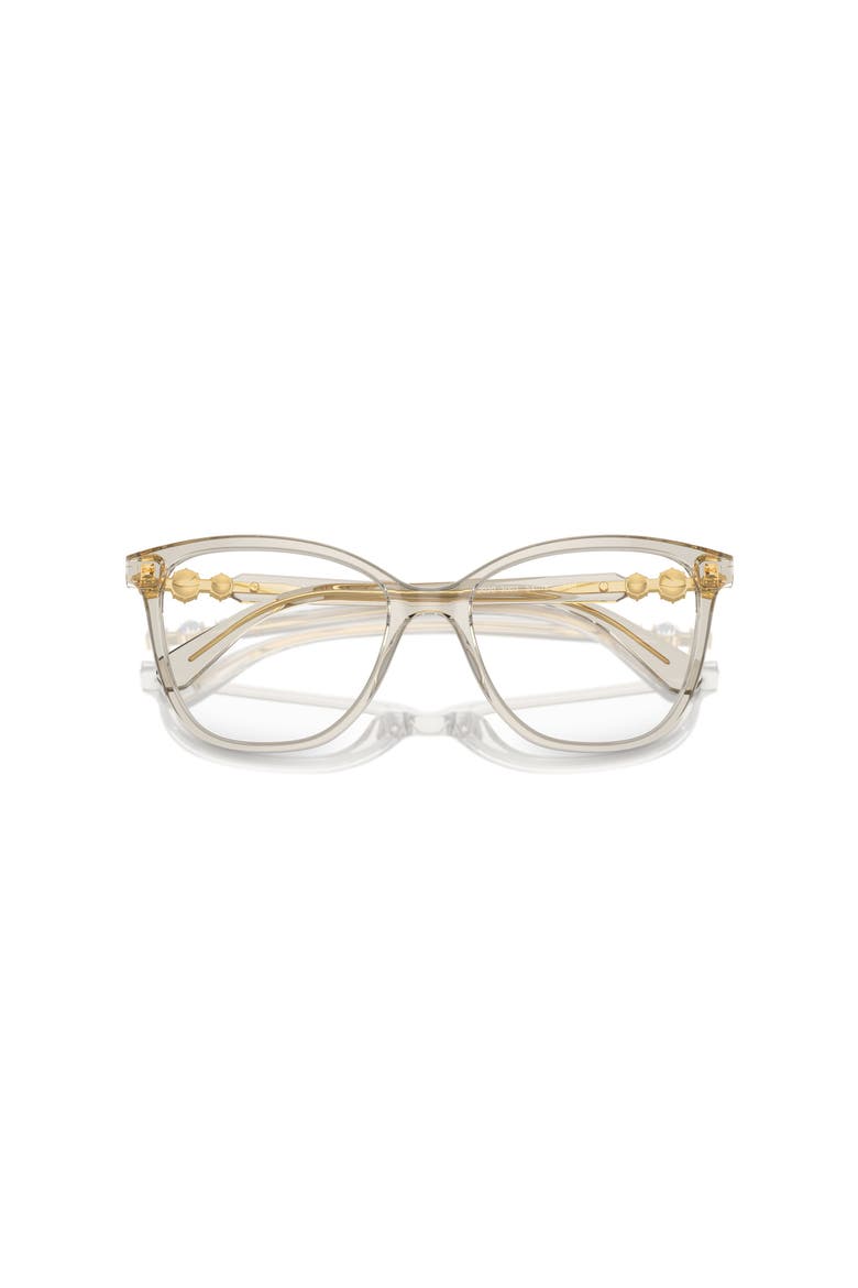 52mm Square optical glasses, Alternate, color, Beige