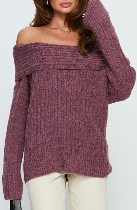 Snowie Off the Shoulder Sweater