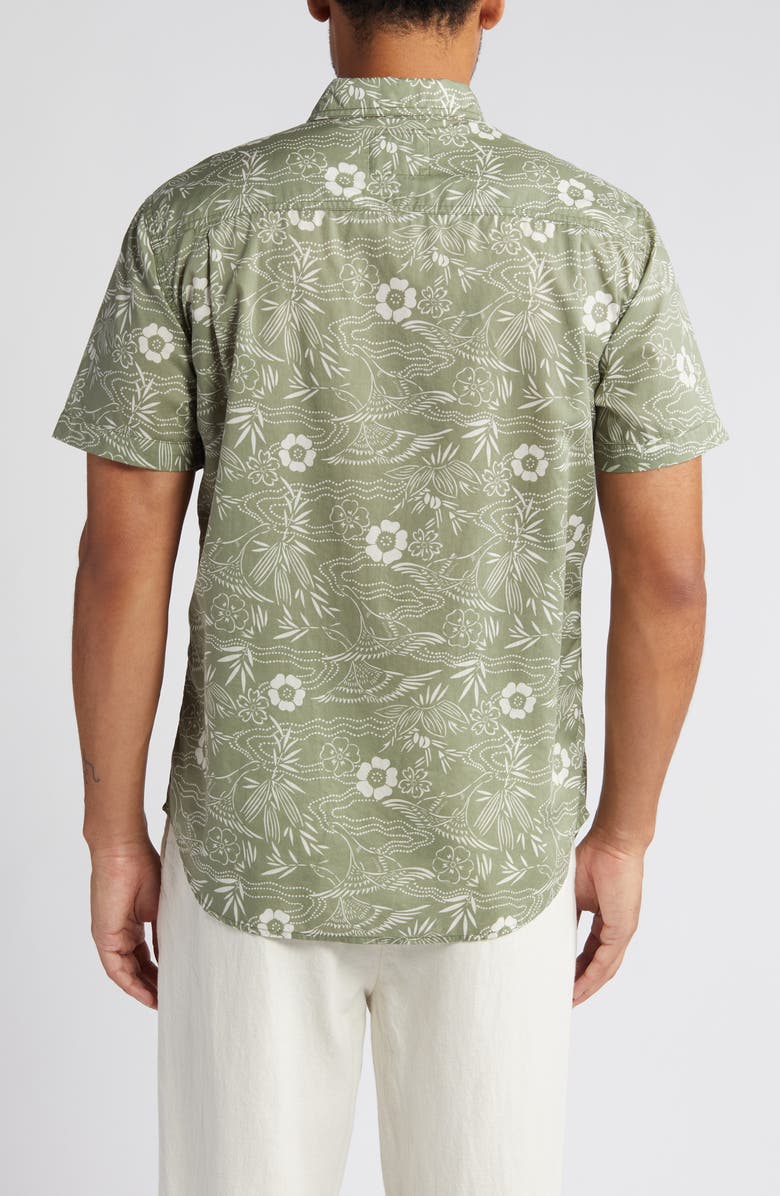 Rails Monaco Floral Short Sleeve Button-Up Shirt, Alternate, color, 