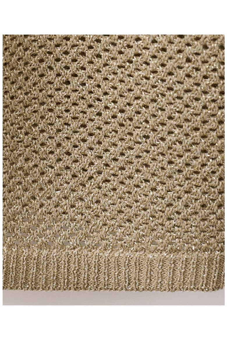 Metallic Pull-On Straight Leg Knit Pants, Alternate, color, GOLD