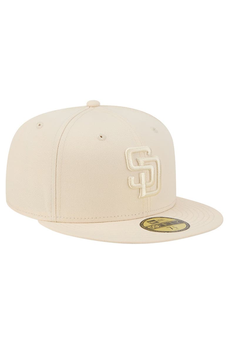 Men's New Era Cream San Diego Padres Color Pack 59FIFTY Fitted Hat, Alternate, color, Cream