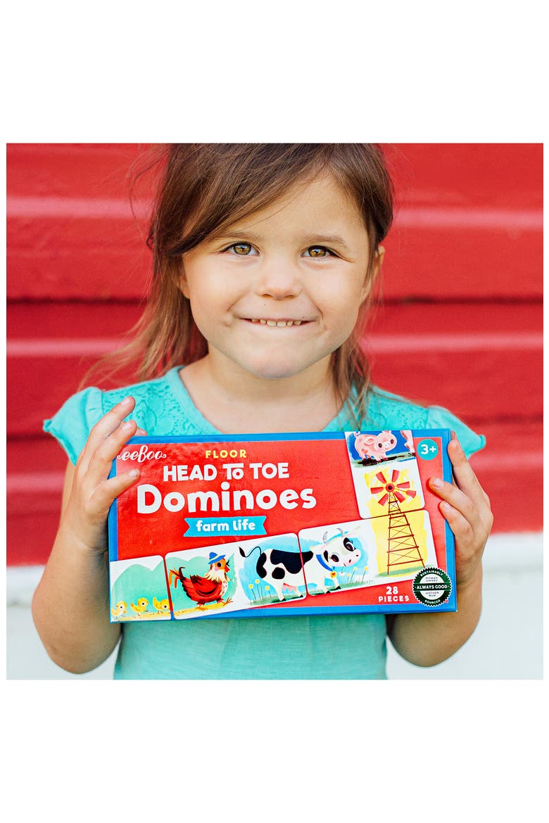 Little Farm Head to Toe Dominoes, Alternate, color, MULTI
