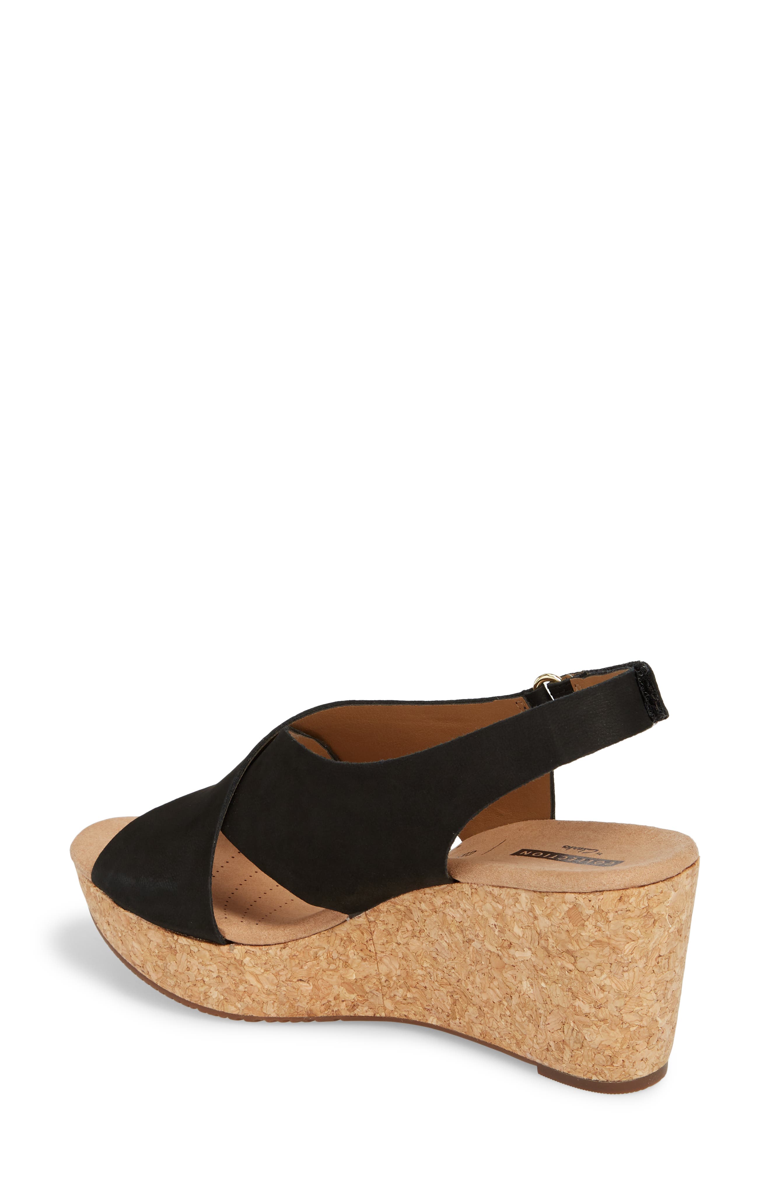Clarks<sup>®</sup> Annadel Eirwyn Wedge Sandal, Alternate, color, 