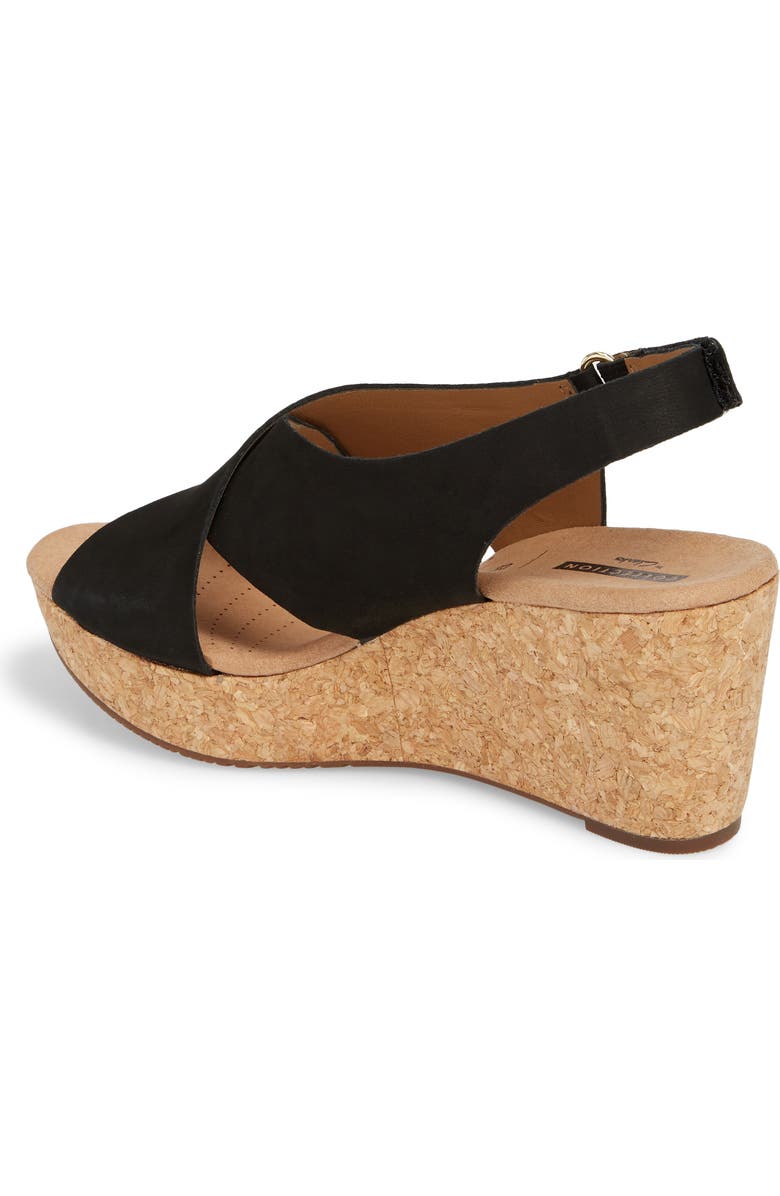 Clarks<sup>®</sup> Annadel Eirwyn Wedge Sandal, Alternate, color,
