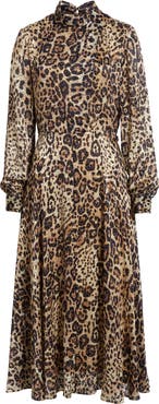 MOON RIVER Ruffle Sleeveless Midi Dress