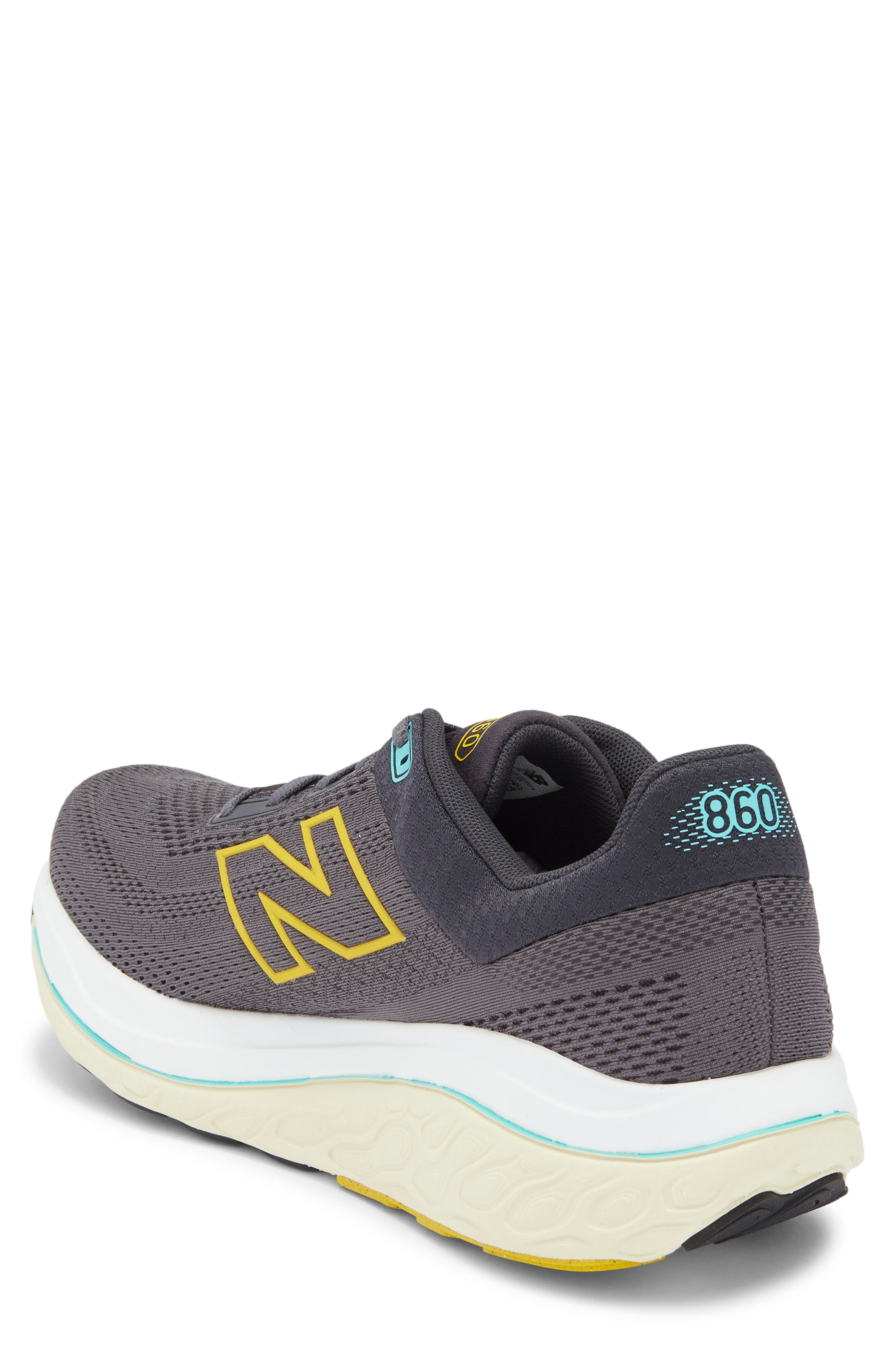 New Balance Fresh Foam X 860 Running Shoe, Alternate, color, Magnet/ Ginger Lemon