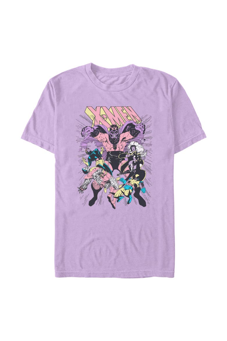 Men's Marvel X-Men '97 Pink Retro Poster  Graphic T-Shirt, Alternate, color, Orchid