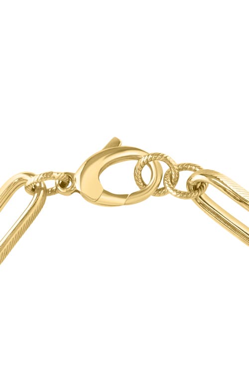 Effy Paperclip Chain Bracelet In Yellow