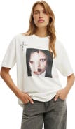 Cotton On Women's The Lcn Music Boxy Graphic Tee