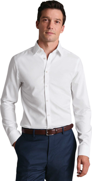 Charles Tyrwhitt Non-Iron Twill Point Collar Shirt