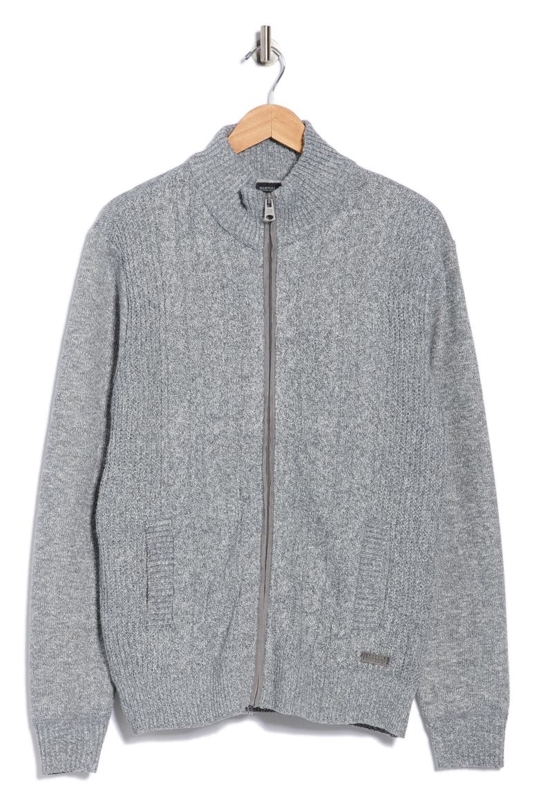 Wactorio Zip Cardigan, Alternate, color, LIGHT GREY MIX