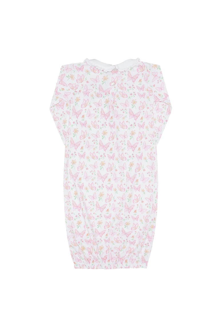Butterflies Print Gown - Baby, Alternate, color, Pink
