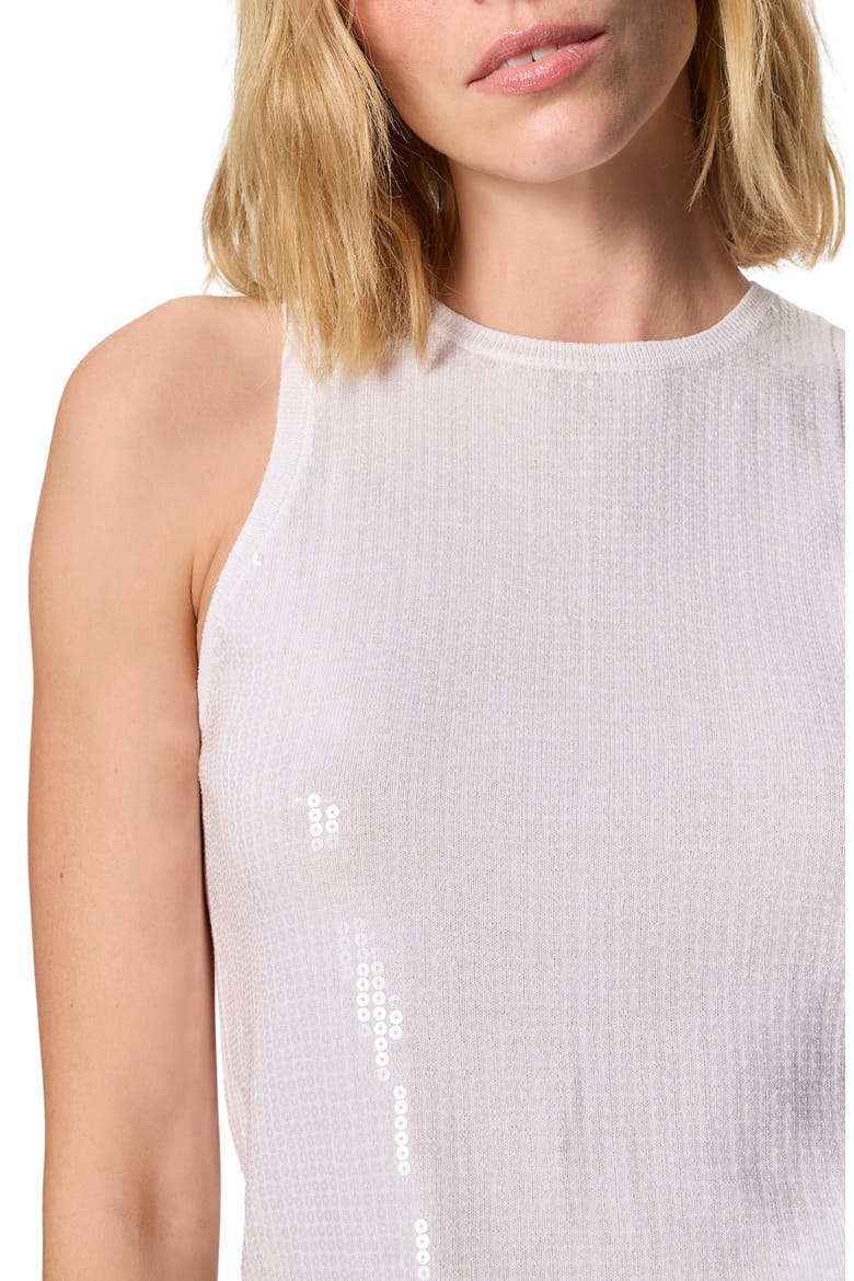 Summer Shine Sequin Tank, Alternate, color, WHITE
