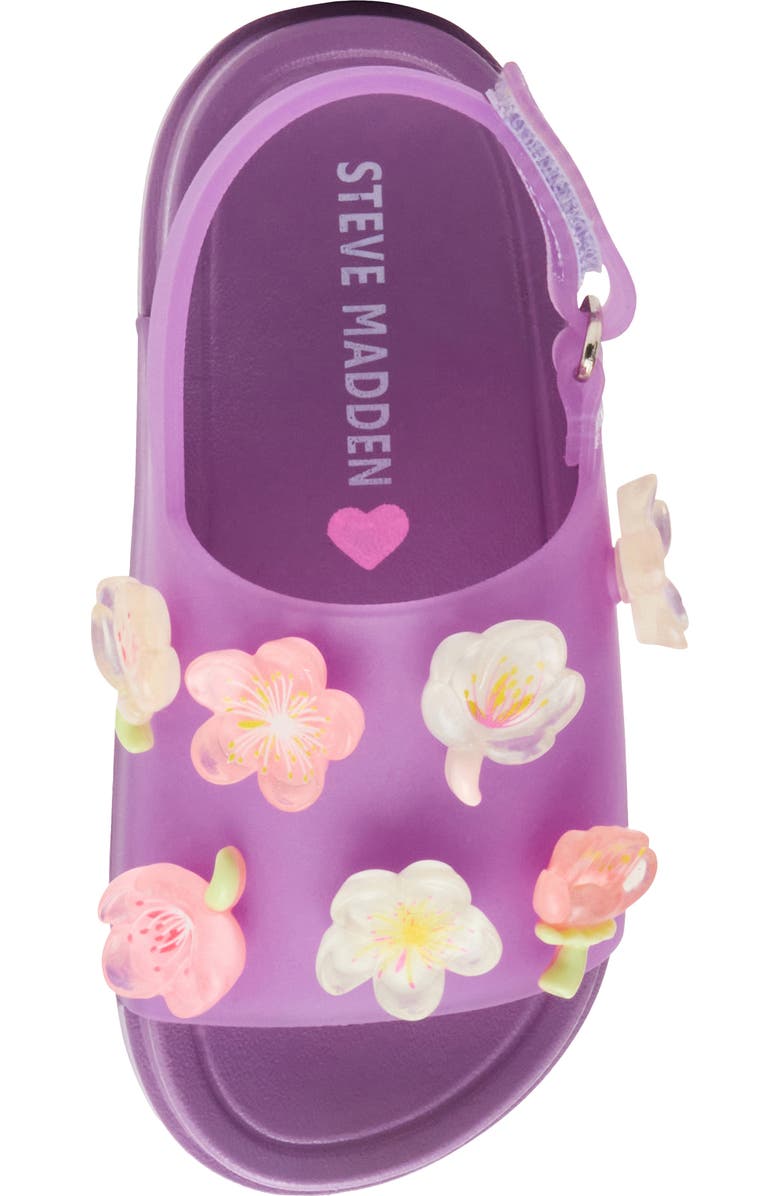 Steve Madden Kids' Tivey Floral Slingback Sandal, Alternate, color, Purple