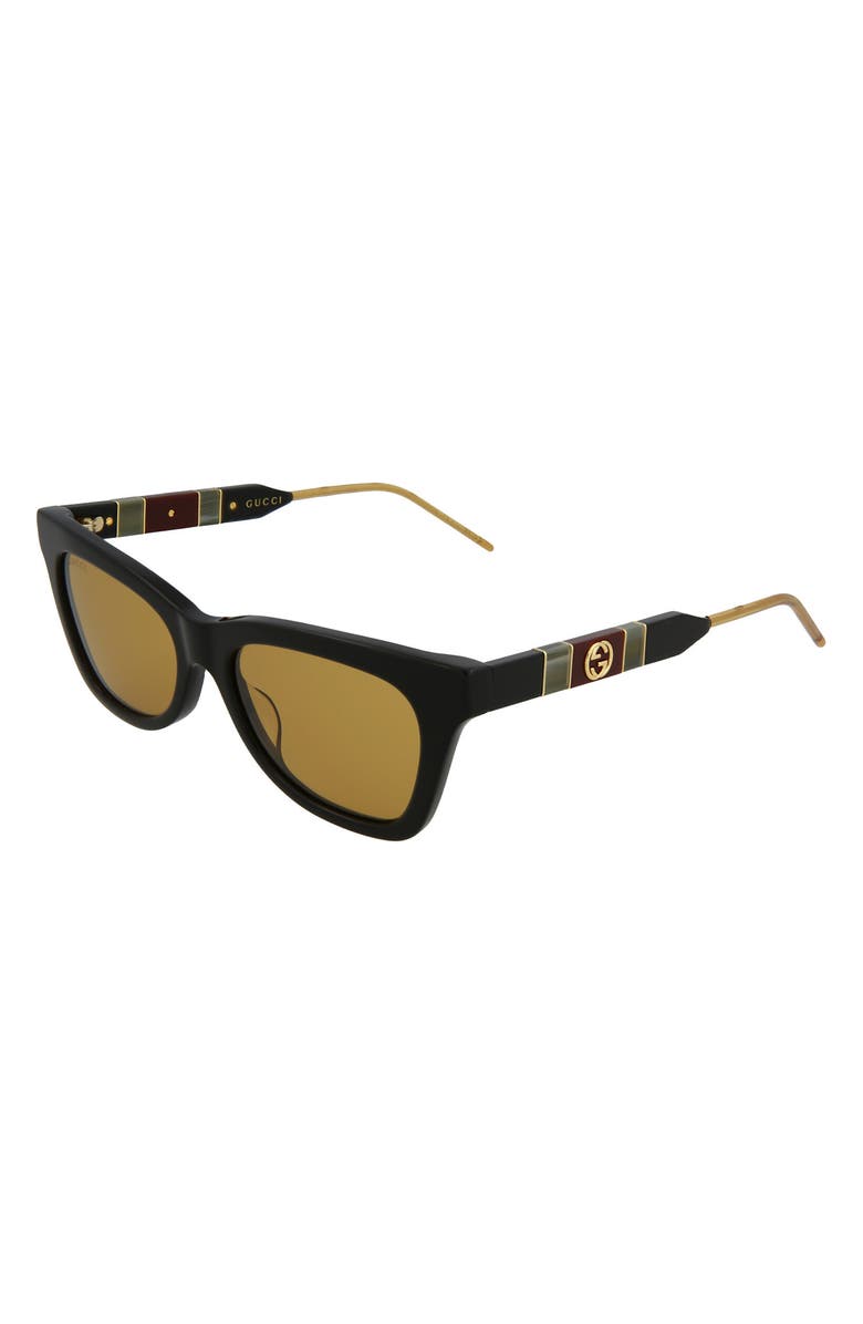 Gucci 53mm Cat Eye Sunglasses, Alternate, color,