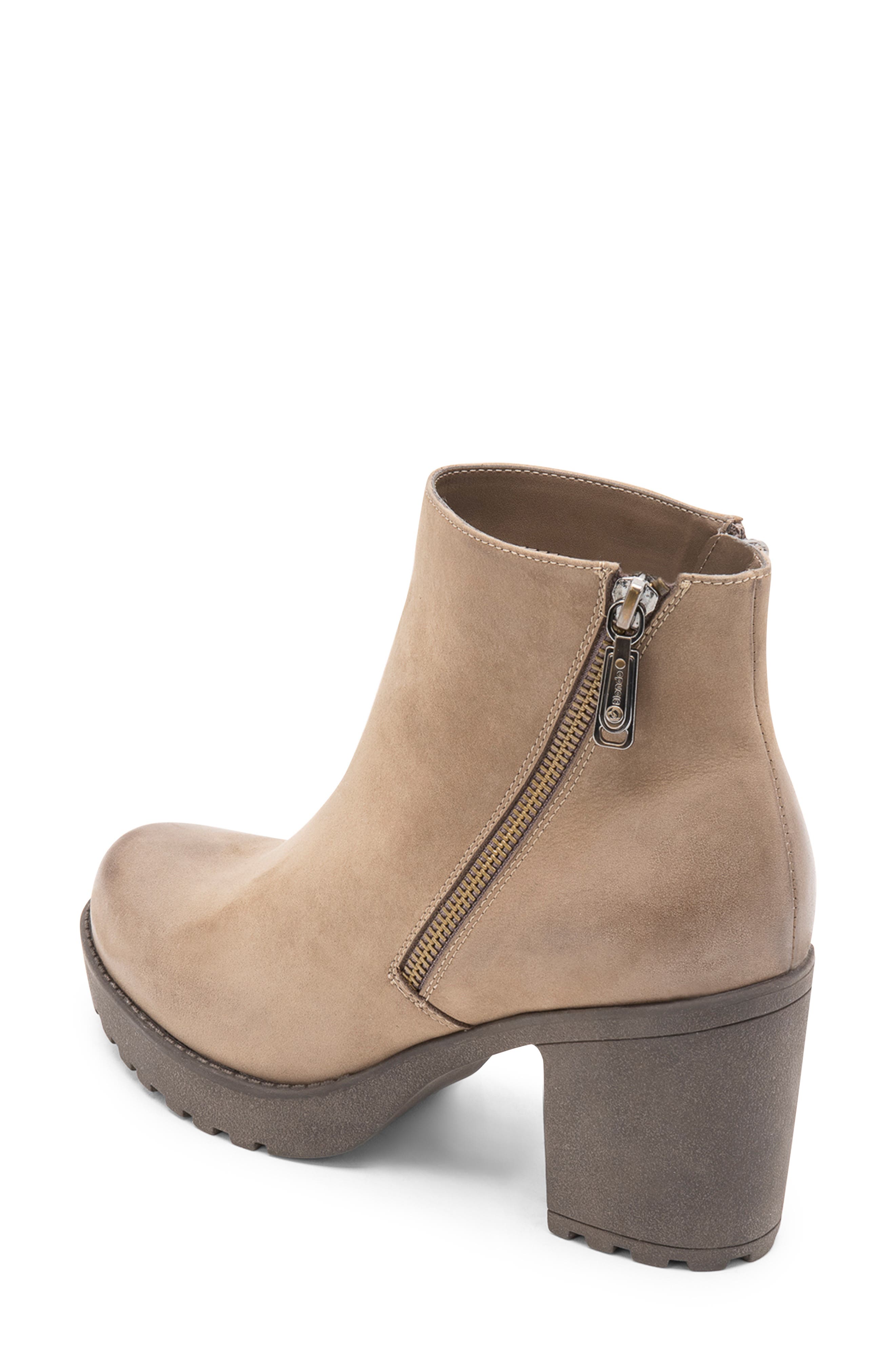 Skye Waterproof Bootie, Alternate, color, MUSHROOM NUBUCK LEATHER