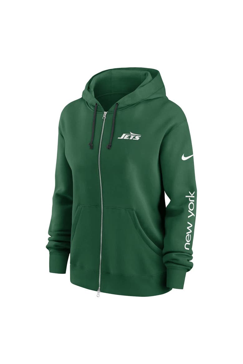 Women's Nike Green New York Jets Phoenix Full-Zip Hoodie, Alternate, color, Green