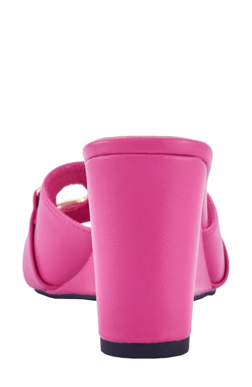 Ninety Union Kensy Wedge Sandal In Fuchsia