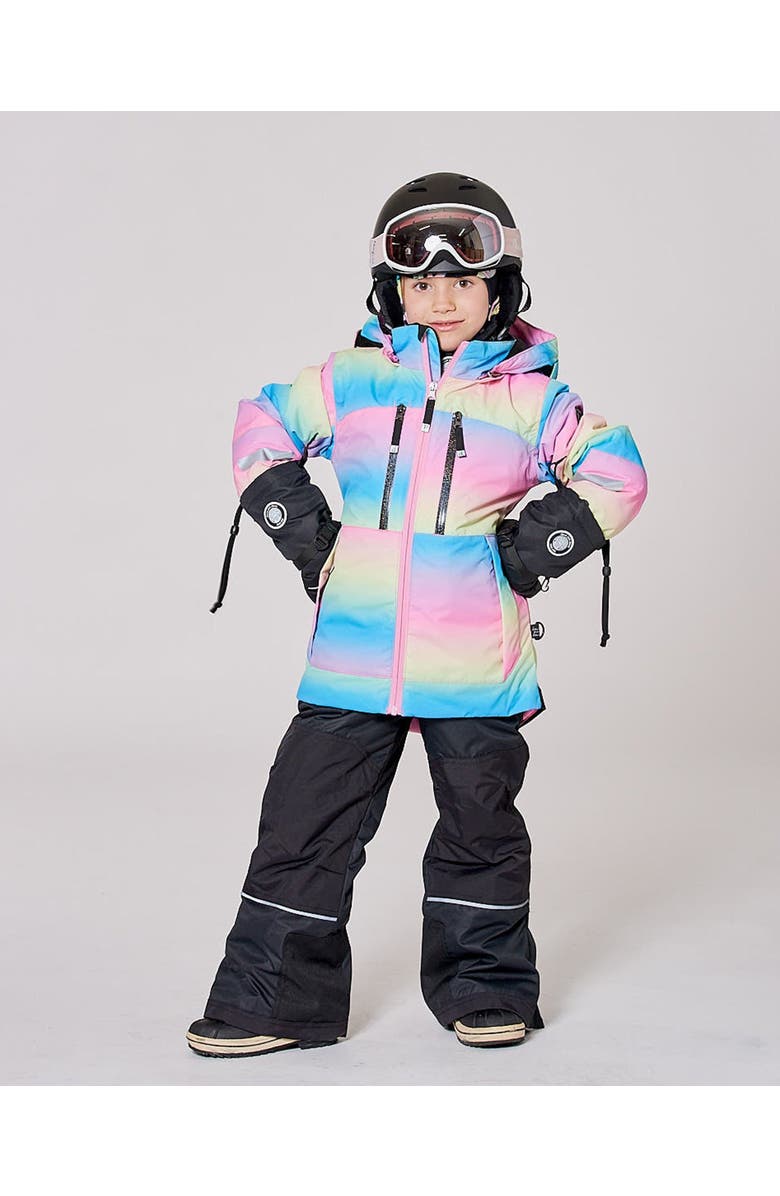 Deux par Deux Girl Two-Piece Teknik Snowsuit, Alternate, color, Rainbow Gradient