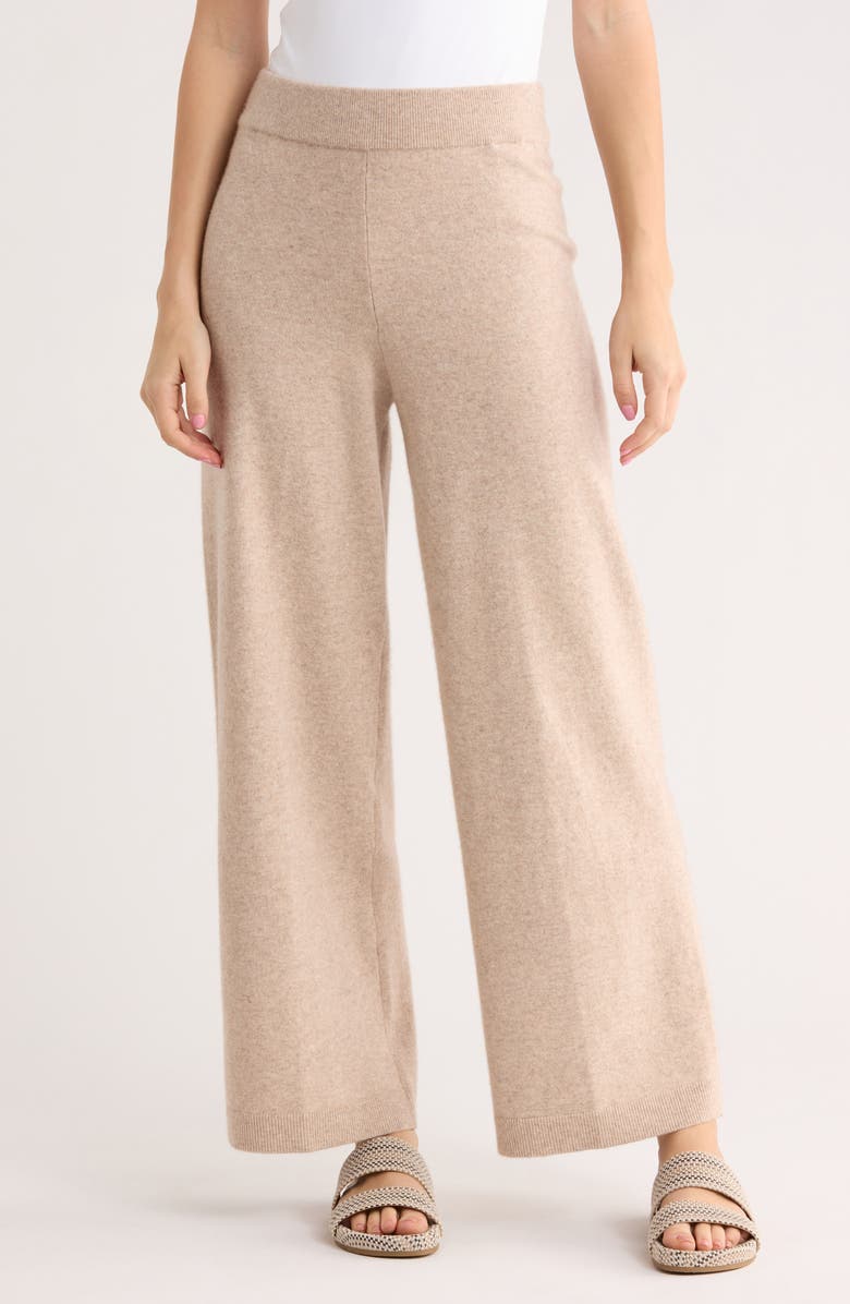 Veronica Beard Jenkins Wool & Cashmere Blend Pants, Main, color, Oatmeal