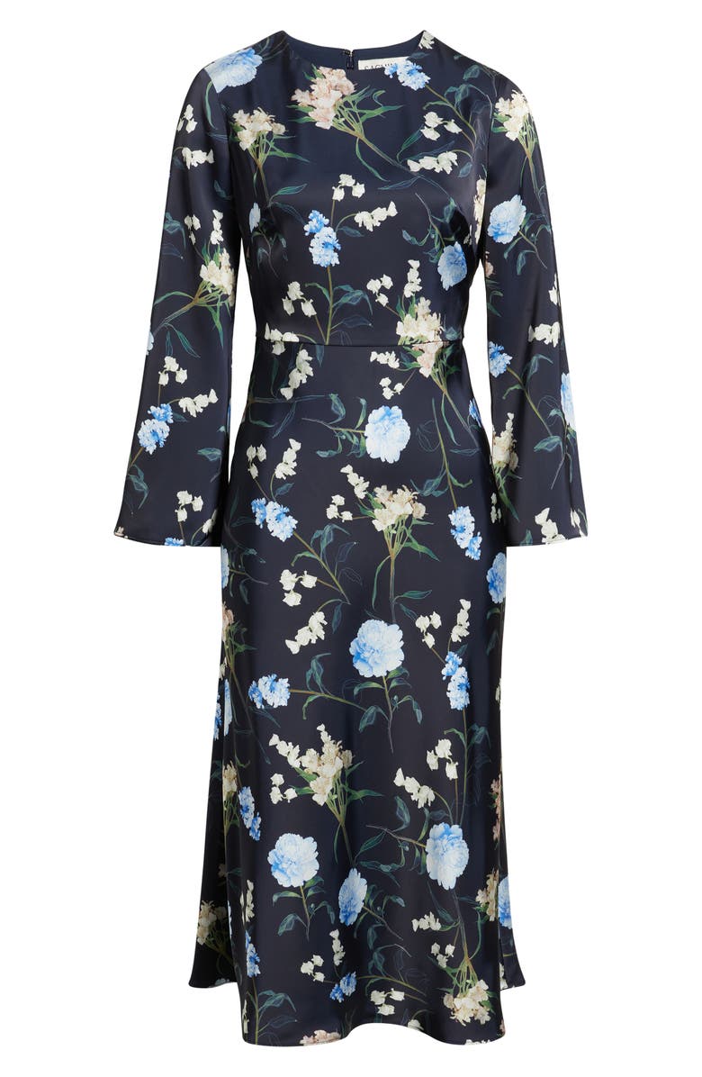 SACHIN BABI Tyra Floral Long Sleeve Gown, Main, color, Moss Formosa