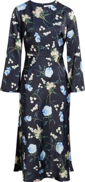 SACHIN BABI Tyra Floral Long Sleeve Gown